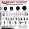 Service Caster 3'' Hard Rubber Wheel Swivel 3/4'' Square Stem Caster Set 2 Brakes, 4PK SCC-SQ20S314-HRS-PLB-34-2-S-2 - alternate 4